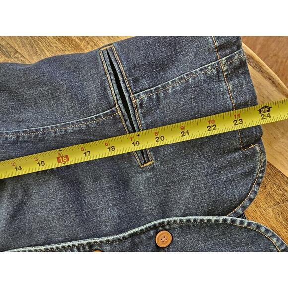 Ralph Lauren LRL Denim Jean Jacket Women's 12 Flared Sleeves Preppy Retro - Picture 4 of 11